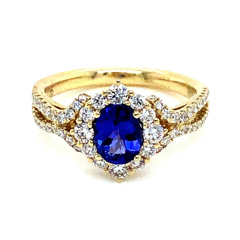 Women’s statement cocktail rings-Tanzanite Ring