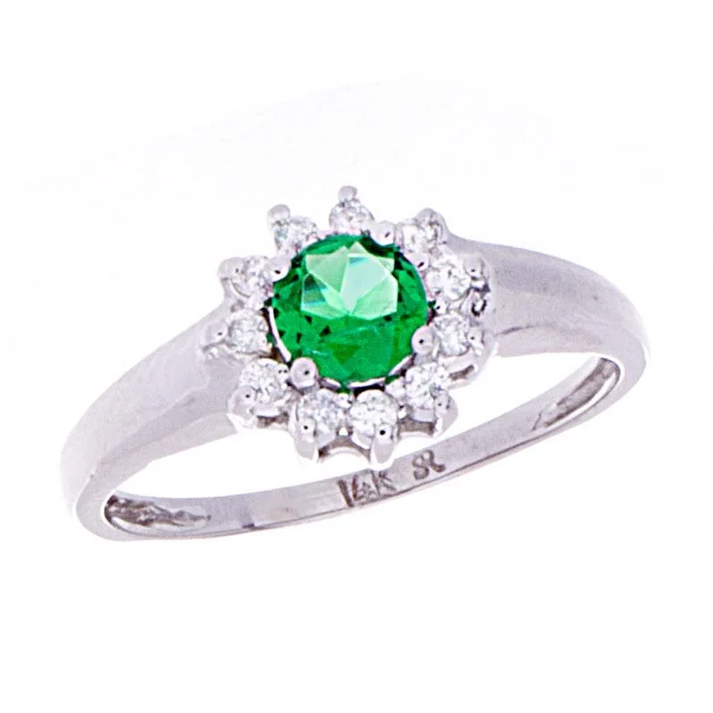 Women’s birthstone rings-Emerald Ring