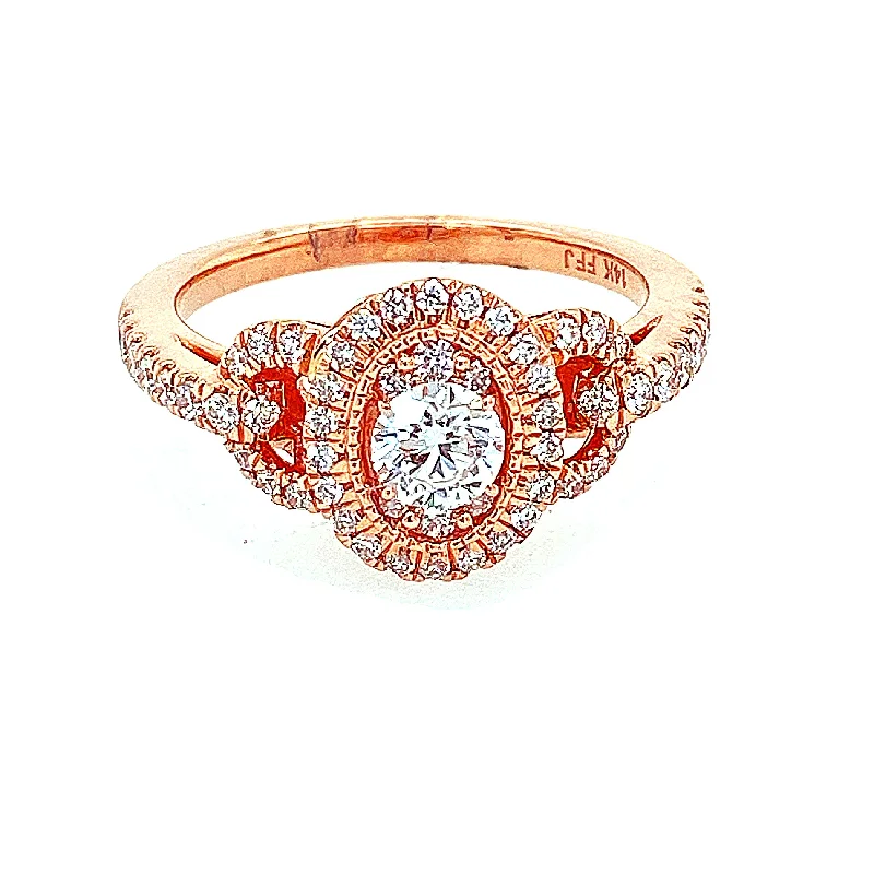 Women’s vintage engagement rings-Diamond Solitaire Ring