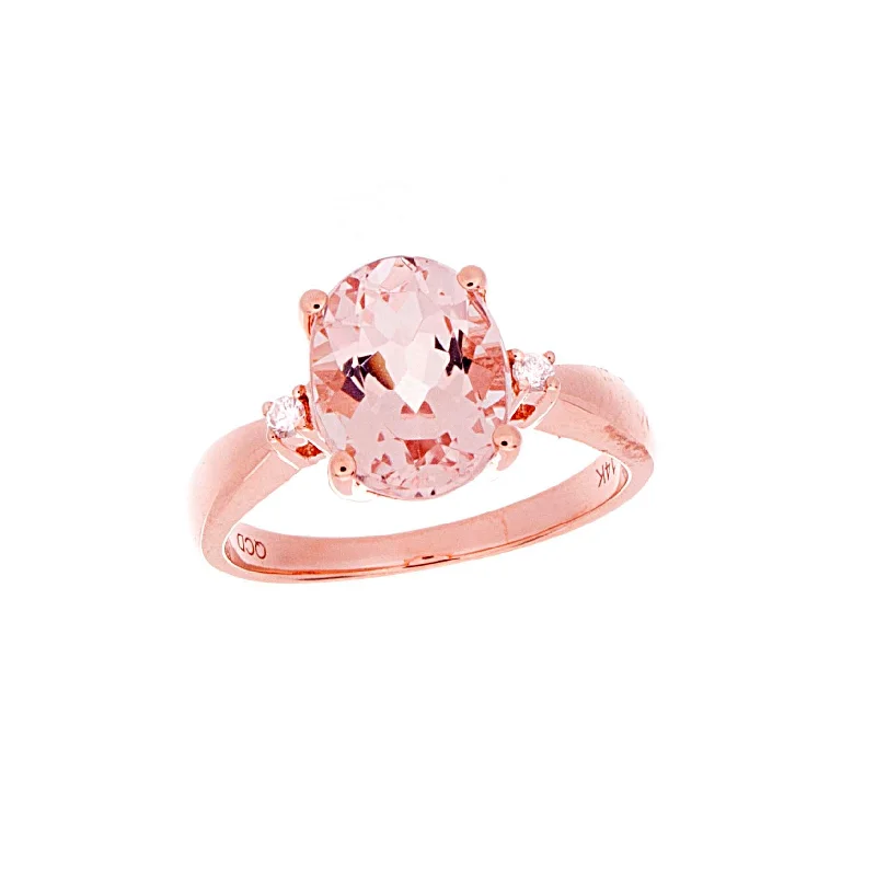 Women’s twisted rings-Morganite Ring