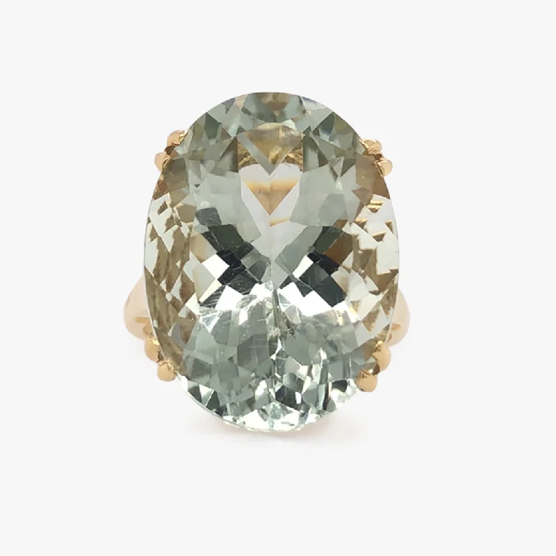 Green Amethyst Ring