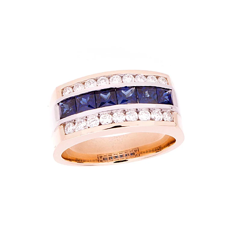 Women’s eternity rings-Mens Sapphire Ring