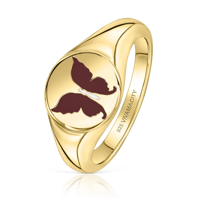 Women’s fashion rings-Flutterfly Ring