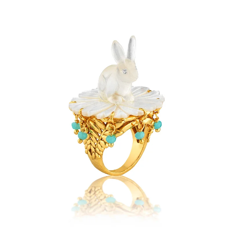 Women’s stackable wedding rings-Villandry Bunny Ring - Multi