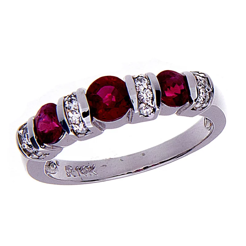 Women’s blue sapphire rings-Ruby Ring