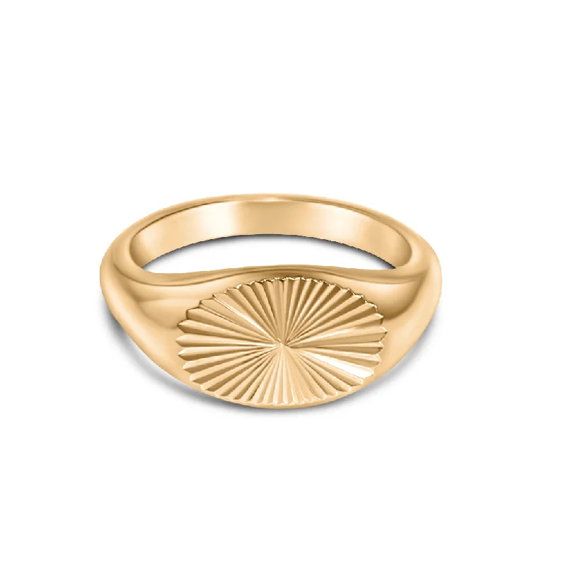 Women’s emerald rings-Sun Burst Ring