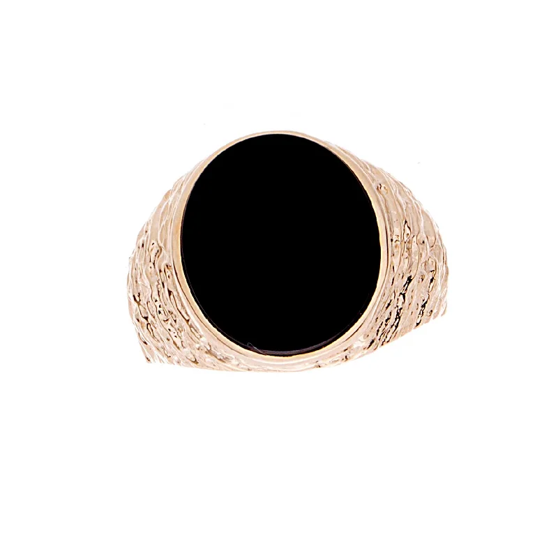 Women’s wedding rings-Mens Onyx Ring