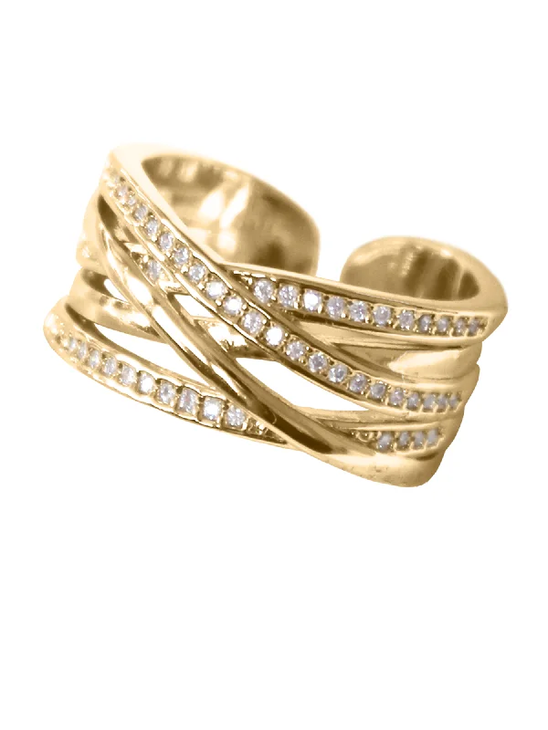 Women’s sterling silver fashion rings-Cris Ring