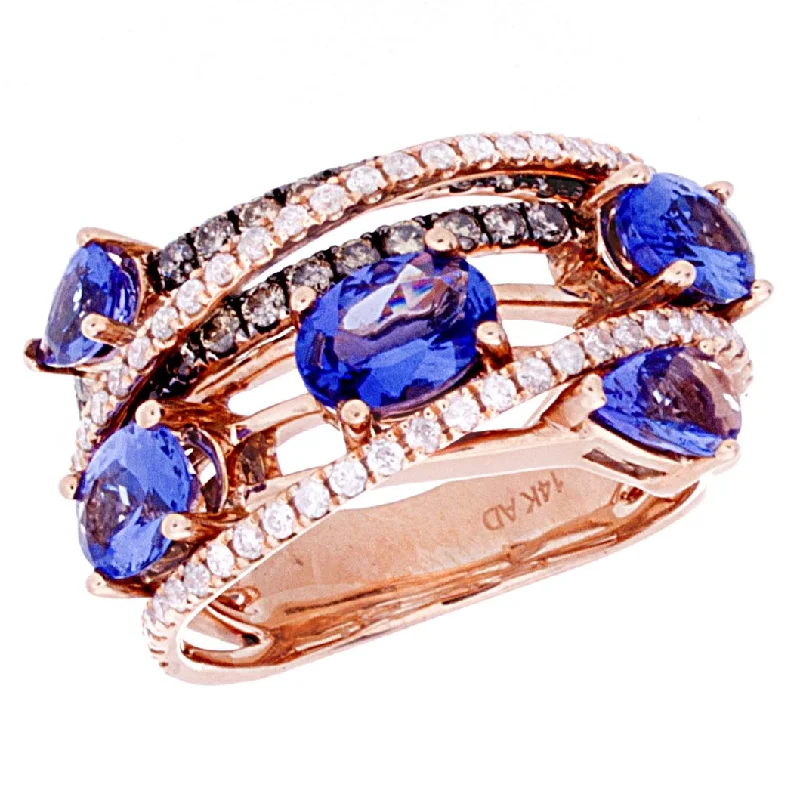 Women’s diamond rings-Tanzanite RIng