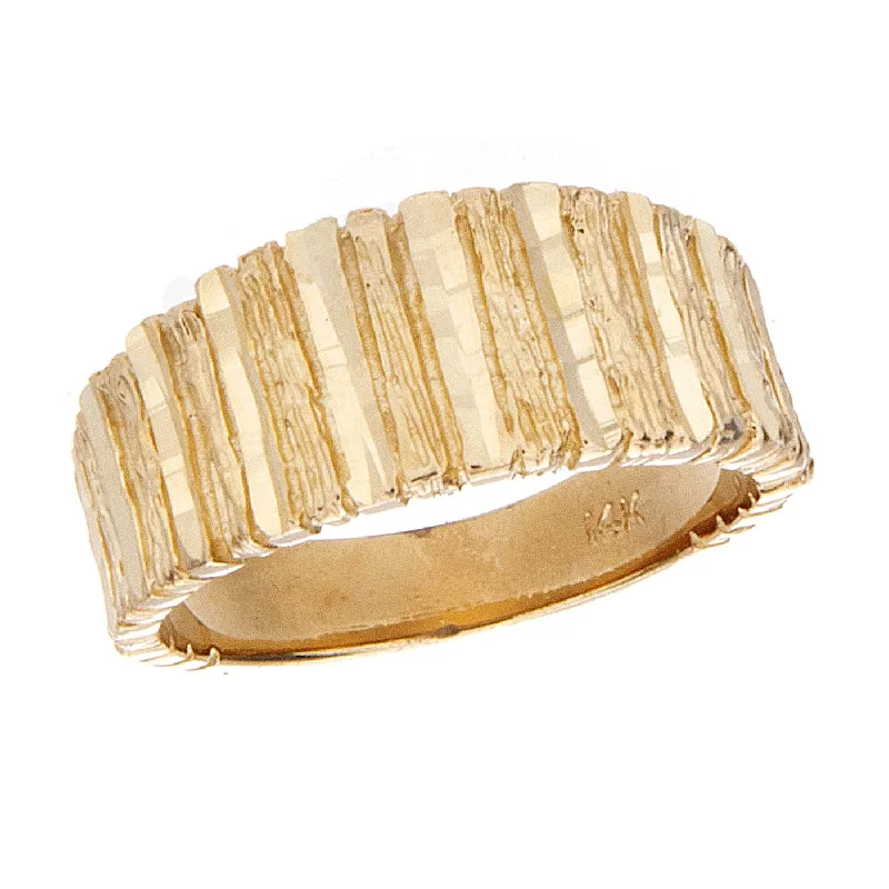 Women’s thick gold rings-Fancy Gold Ring