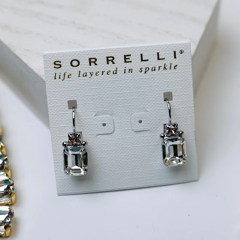 Women’s designer earrings-Sorrelli | Zelmira Dangle Earrings in Palladium Silver Tone and Snow Bunny