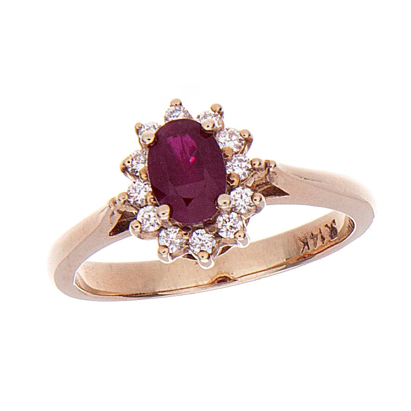 Women’s unique engagement rings-Ruby Ring