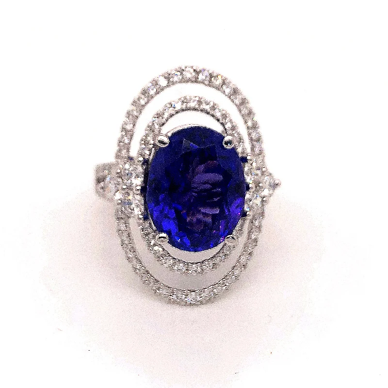 Women’s twist rings-Tanzanite Ring