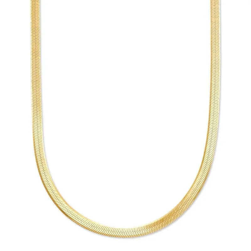 Women’s sapphire rings-Kendra Scott | Herringbone Chain Necklace in 18k Gold Vermeil