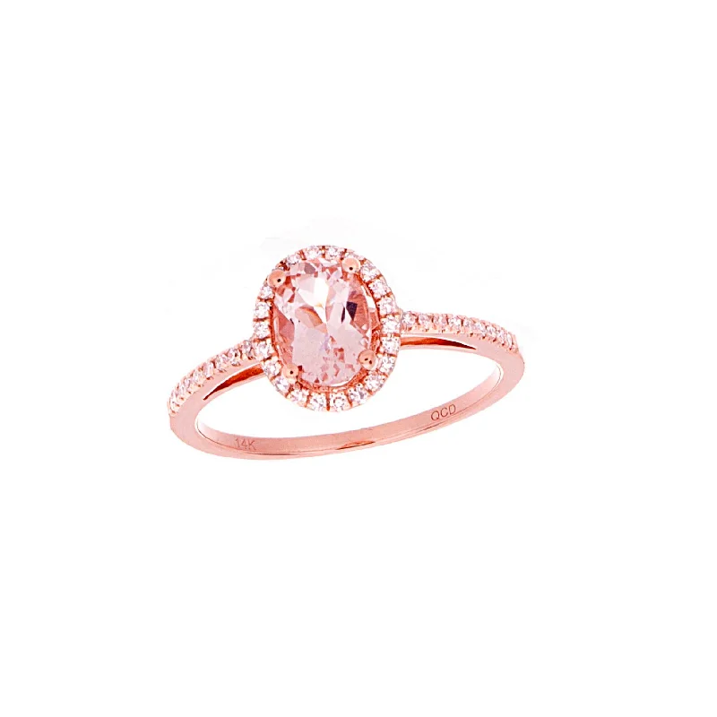 Women’s ring with diamonds-MOrganite Ring