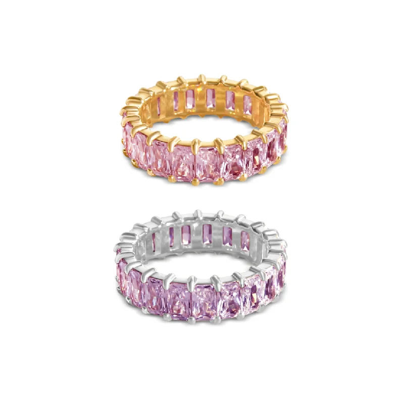 Women’s promise rings-Pink Eternity Ring