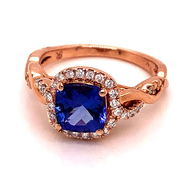 Women’s vintage-inspired rings-Tanzanite Ring