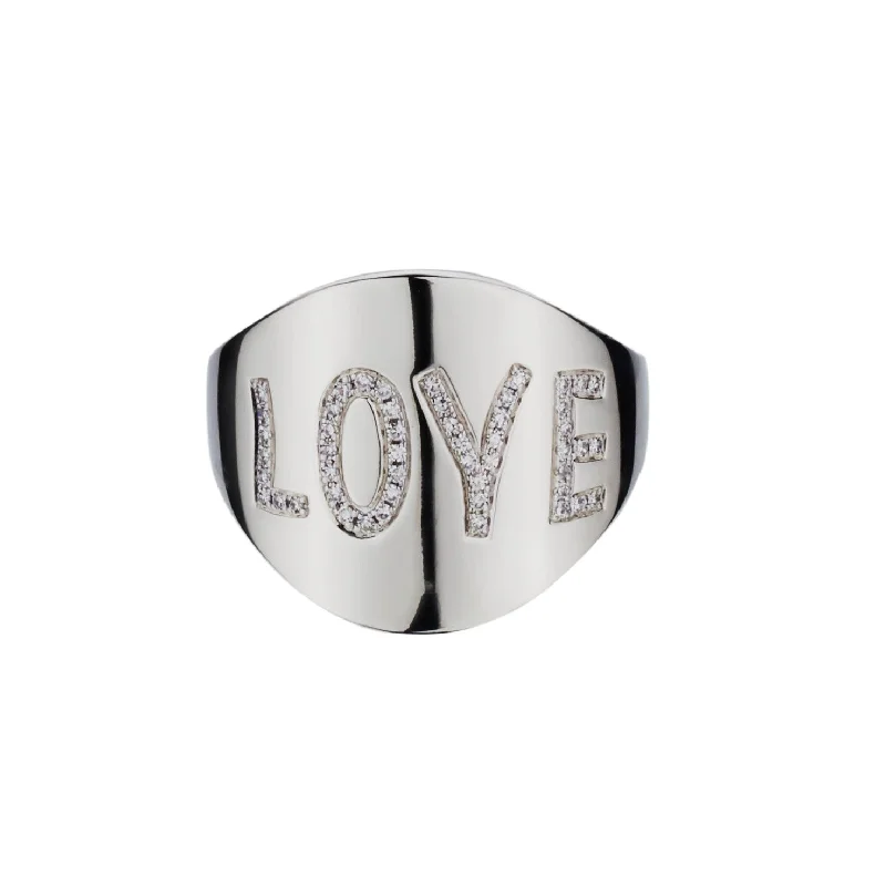 Women’s luxury rings-DIAMOND LOVE RING