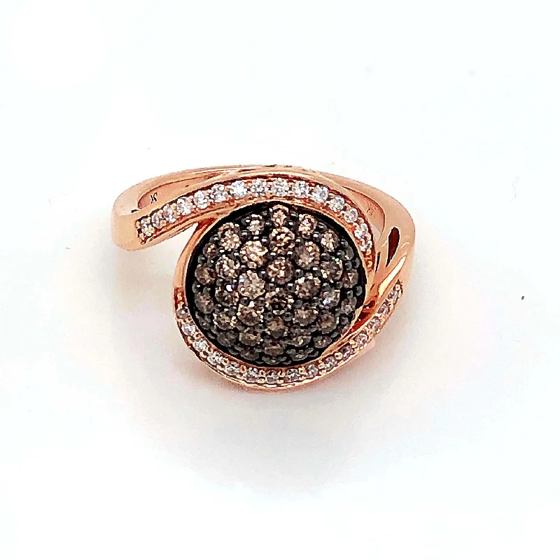 Women’s flower rings-Choco Diamonds  Ring