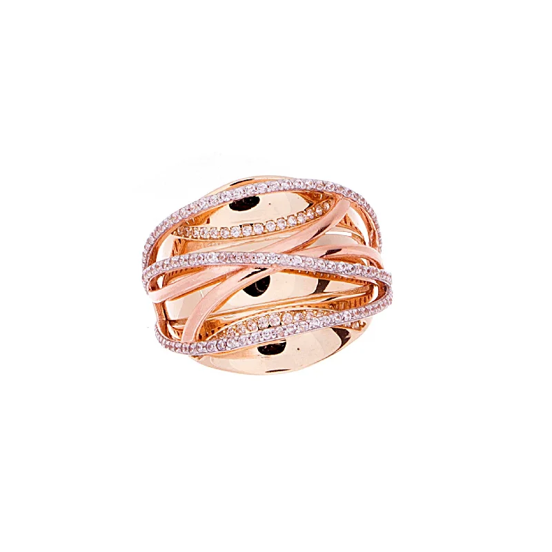 Women’s infinity rings-Gold Designer Ring