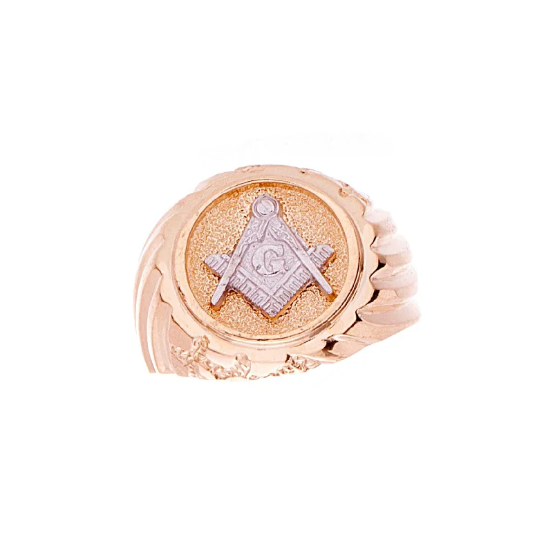 Women’s rose gold rings-Mens Masonic Ring