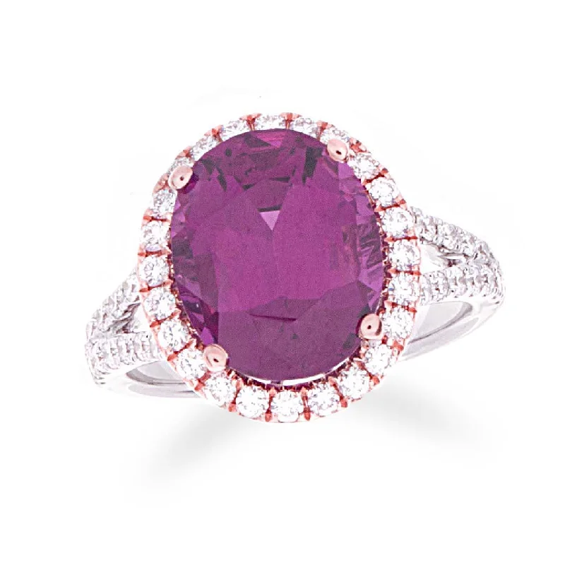 Women’s luxury rings-Purple Garnet Ring