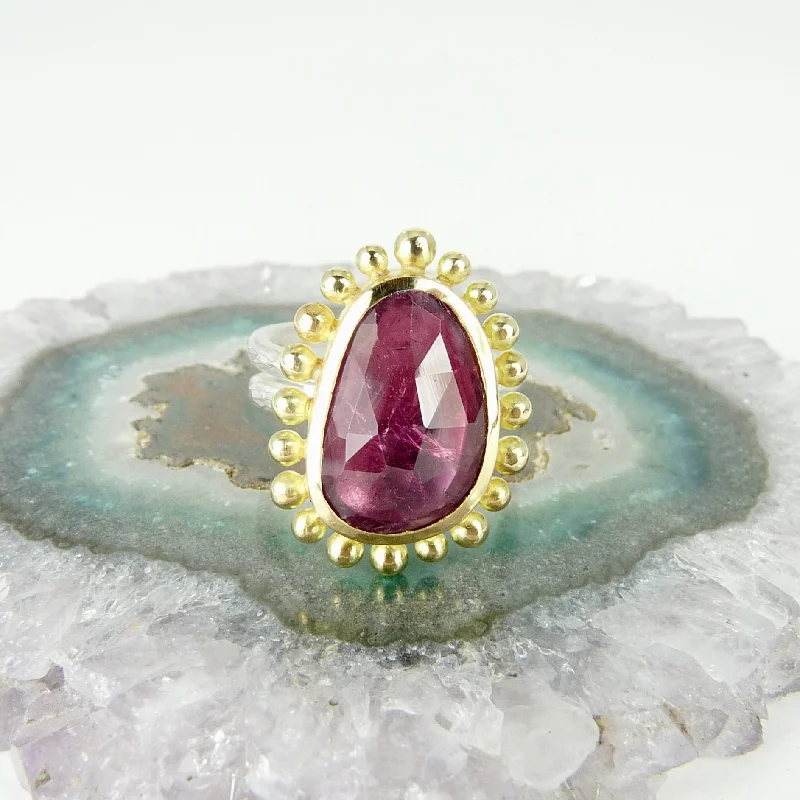 Pink Tourmaline Courtesan Ring