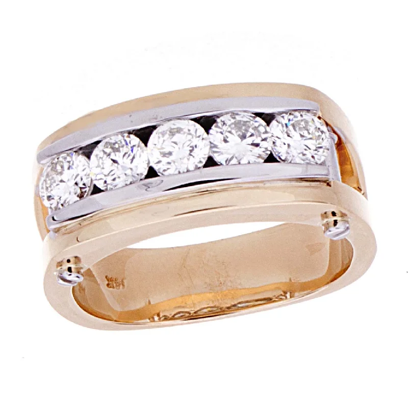 Women’s silver wedding bands-Diamond Mens Ring