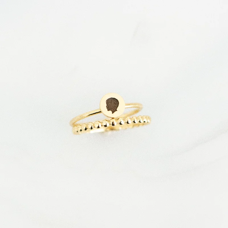 Women’s twisted rings-14K Ring Sets - 2 Rings