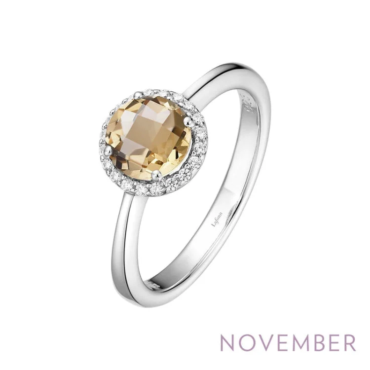 Women’s engraved rings-November Birthstone Ring