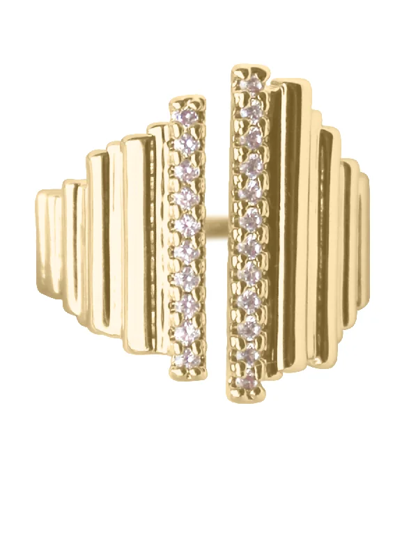 Women’s stackable wedding rings-Petra Ring