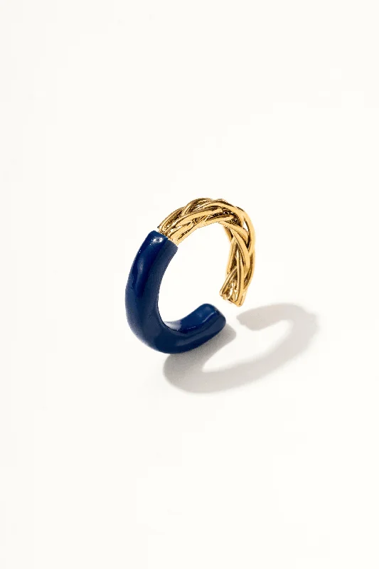 Women’s gold plated rings-Florence Enamel Gold Ring