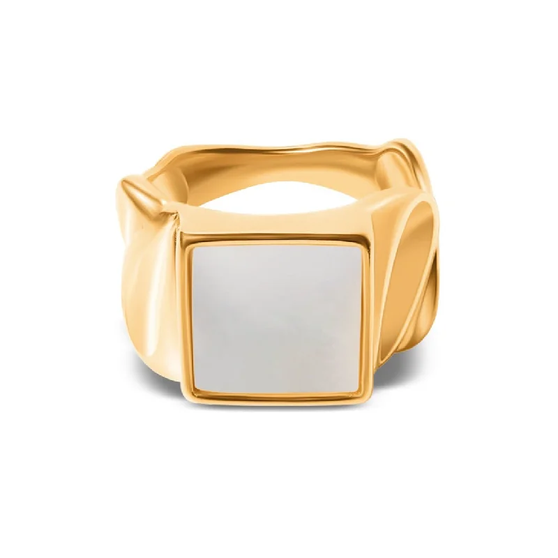 Women’s fine rings-Gold Stone Ring