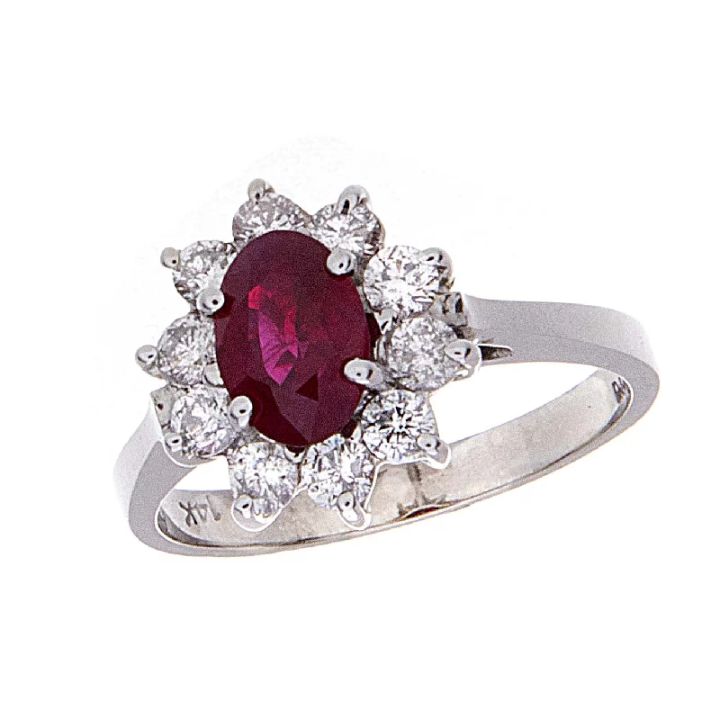 Women’s infinity gemstone rings-Ruby Ring