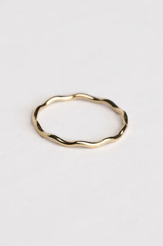 Women’s statement cocktail rings-Wavey Ring