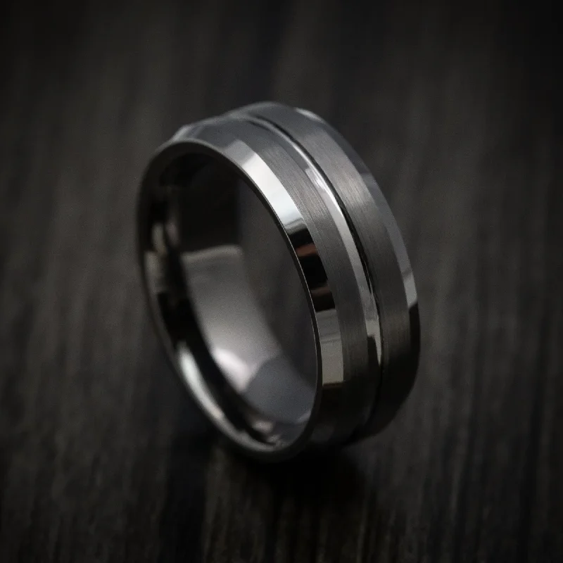 Tungsten Men's Ring with Satin Finish