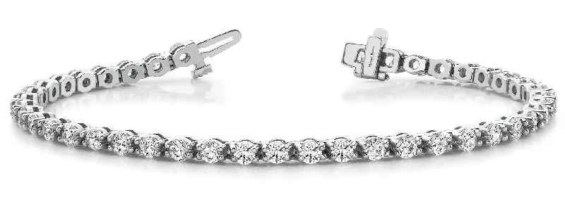 Women’s charm bracelets-Round Chaton Brilliant Cut Diamonds Bracelet