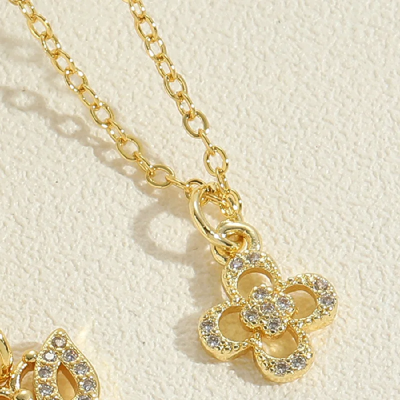 Hollow Flower Necklace