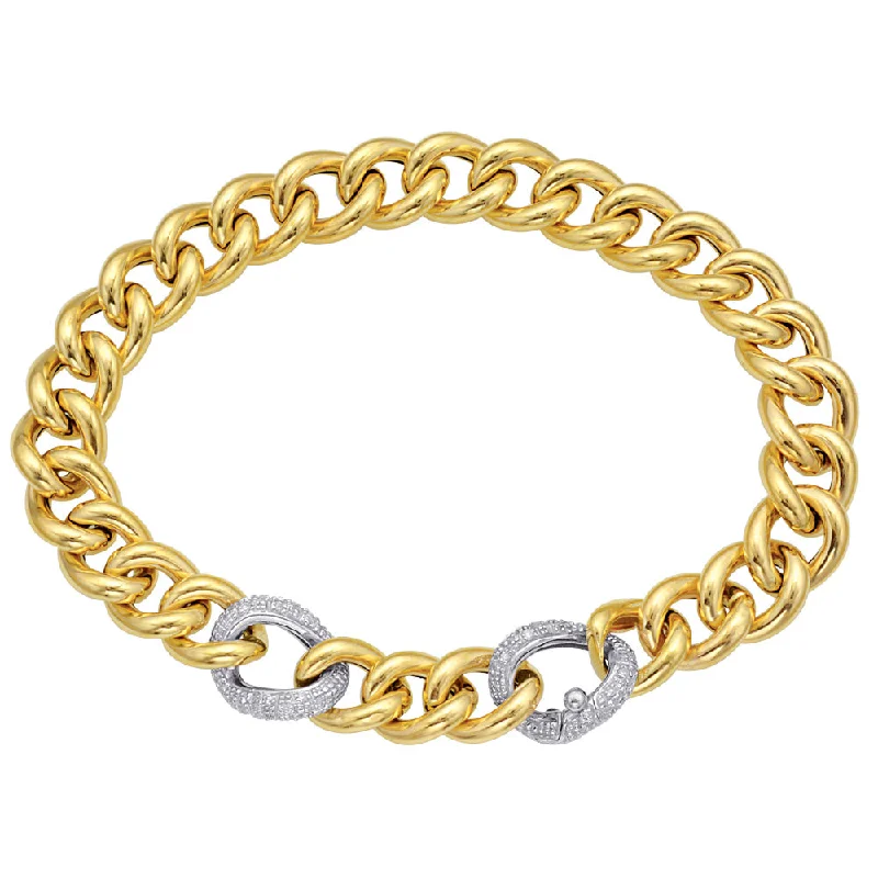 Women’s crystal bracelets-Diamond Link Bracelet