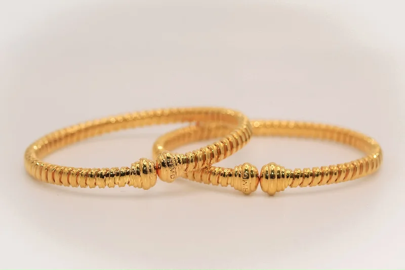 Women’s minimalist gold bracelets-21m Gold Himo Bracelets