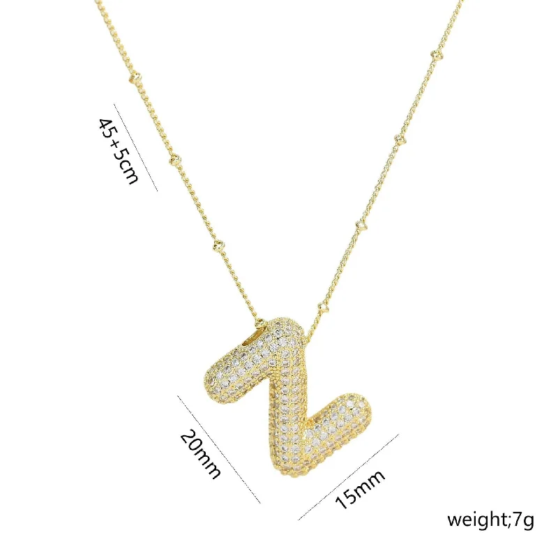 Letter Z Necklace-Gold