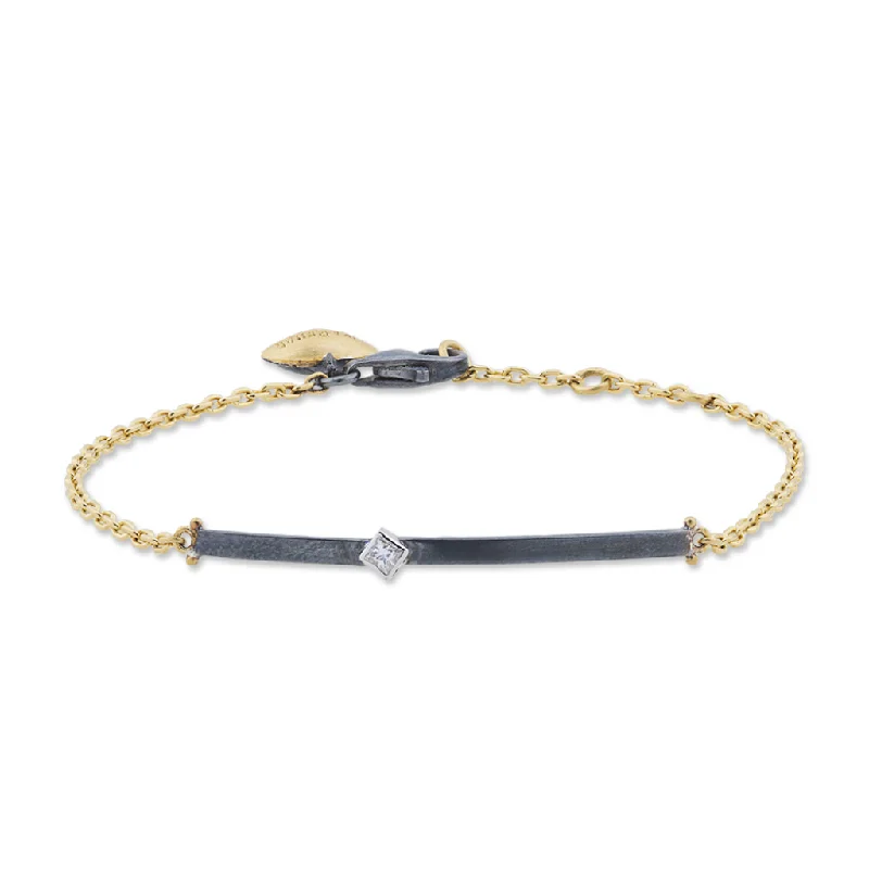 Women’s leather and metal bracelets-24K Diamond Bracelet