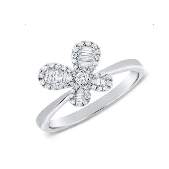 Women’s engagement rings with side stones-Diamond Ring