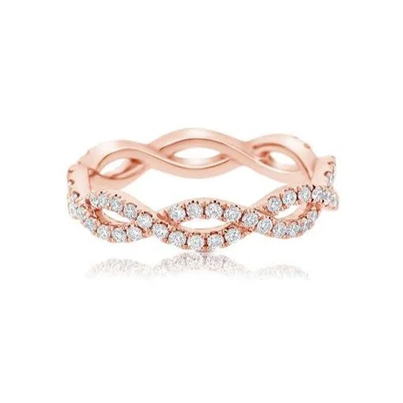 Women’s rose gold engagement rings-Diamond Ring