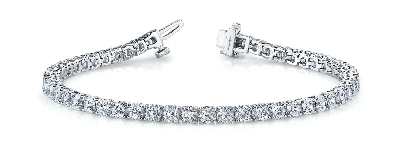 Women’s stackable bracelets-Brilliant cut Diamonds "Tennis" Bracelet