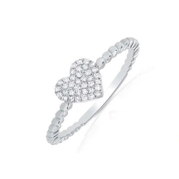 Women’s white diamond engagement rings-Diamond Ring