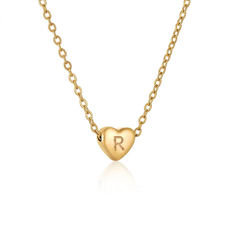 Gold Letter Necklace R