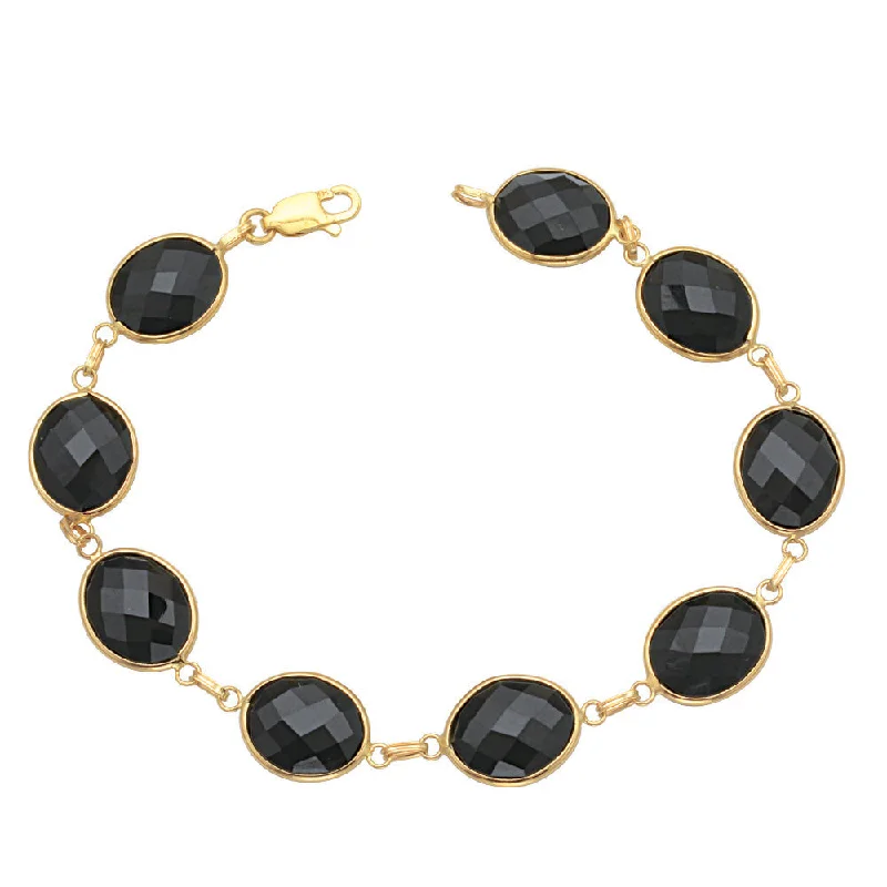 Women’s boho bracelets-Black Onyx Bracelet