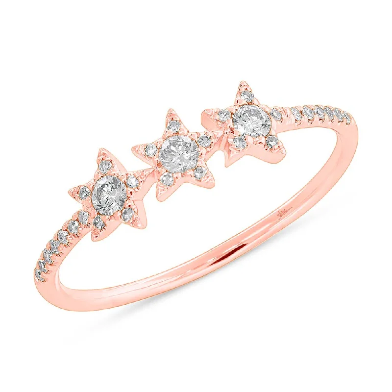 Women’s rose gold engagement rings with diamonds-Diamond Ring