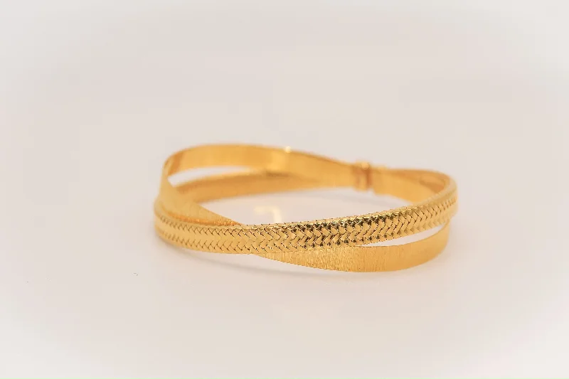 Women’s gold tennis bracelets-21k Gold X Himo Bracelet